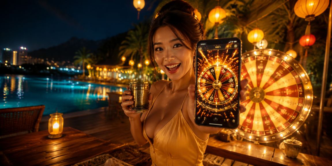 Người chơi trải nghiệm game roulette tại Hội An, Việt Nam