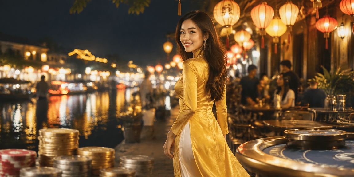 Cá cược thể thao tại Hội An với trang phục truyền thống Việt Nam